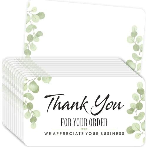 10-30pcs Thank You For Your Order Card For Small Shop Gift Decoration Card For Small Business 2021 New Customer Purchase Package