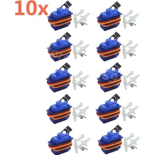 10Pcs SG-50 5g Mini/Micro Digital Servo Motor For RC Remote Airplane Car Helicopters Plane Boat Trex SG50