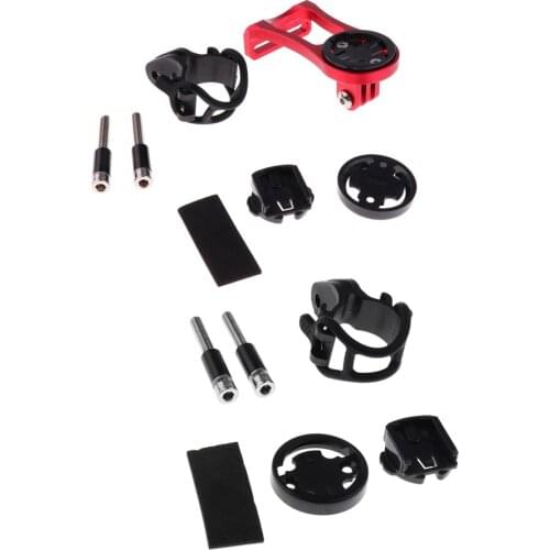 2 Sets Aluminum Alloy Stem Computer Mount Cycling Bike Mount Stem Extension Mount Holder for Gopro Computer & Sports Camera