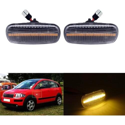 2 Pcs Signal Lamp LED Car Not Dynamic Side Marker 18SMD Turn Signal Light For Audi A3 S3 A8 TT Turn Indicators Blinker Light