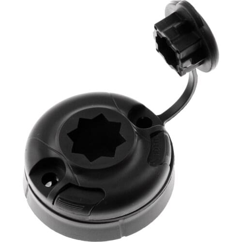 2 Pcs Kayak Boat Sea Fishing Rod Holder Fittings Mounting Base Tackle Black