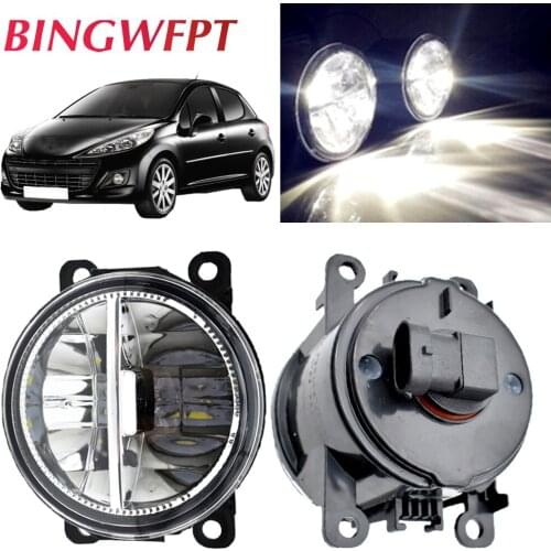 2 X For Peugeot 207 307 407 607 3008 SW CC VAN 2000-2013 Car H11 Interface 12V LED Halogen Lamp Fog Light