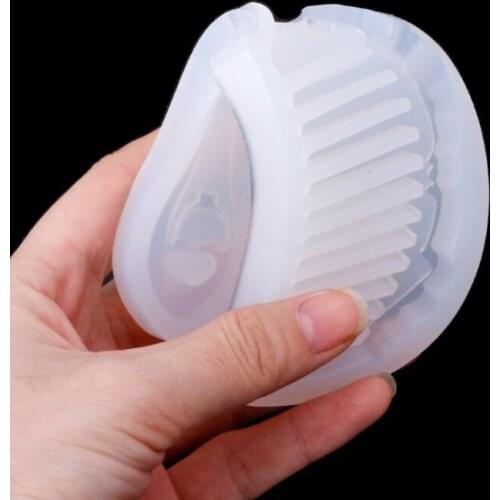 4 Styles DIY Comb Mirror Resin Molds Kit Mirror Hair Comb Craft Silicone Molds A0NF