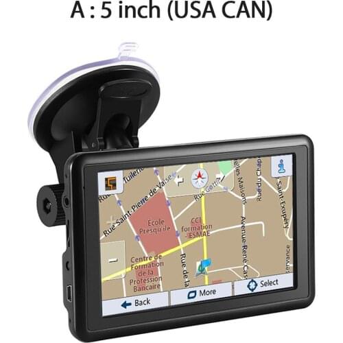 5" HD Car GPS Navigation USB Car Charger Latest Europe US Canada Map Convenient FM Transmitter Navigator GPS Device