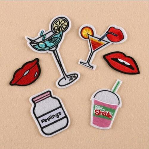 6pcs/set Embroidered Iron On cartoon Patches Fashion Appliques for kids