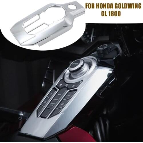 For Honda Goldwing GL 1800 GL1800 2018+ Chrome Central console button decoration Cover Center console Switch Panel Cover