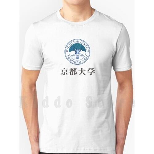 Kyoto University T Shirt Diy Big Size 100% Cotton Kyoto University Logo Japan Tokyo College Top Asia Japanese Manga School