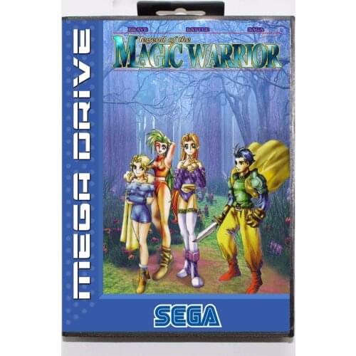 Brave Battle Saga Legend of the Magic Warrior 16 bit MD Game Card With Retail Box For Sega Megadrive/Genesis