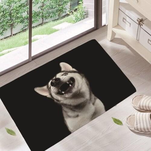 Creative 3D printed Dog Rugs and Carpets for Home Living Room Entrance floor Mats Anti-slip Soft Bedroom Childs Rug tapete