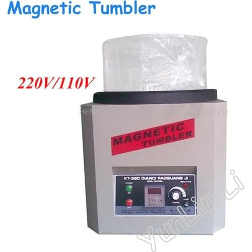 Reversing Magnetic Tumbler with 1300g Capacity110V/220V Jewelry Polishing Machine Goldsmith Tools KT-360A
