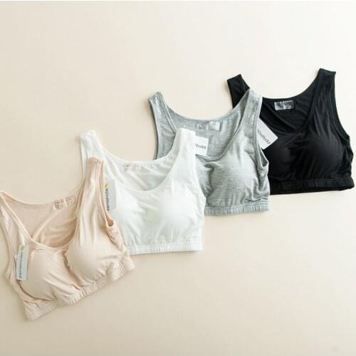 Modal womens belt chest pad cup half-length camisole half bra bra tube top sports and leisure vest women