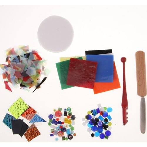 10 Pieces Microwave Kiln Kit Set - kiln, skiln paper, millefiori glass, dichroic