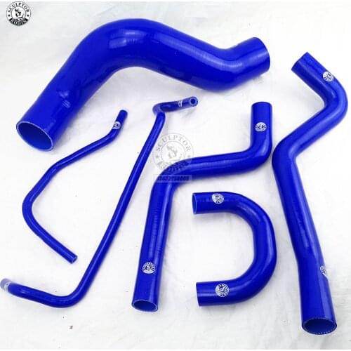 Silicone Radiator Hose Clamps Kit For 05-06 Mustang GT V8 / 05-10 GT500 (6Pcs)Red/Blue/Black