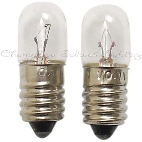 New!miniature Lamps Bulbs 12v 0.1a E10 T10x28 Free Shipping A299