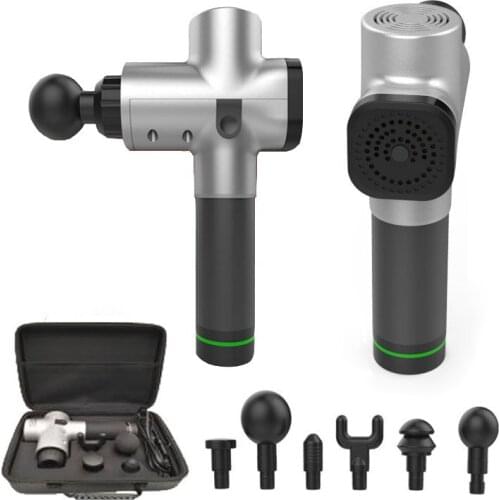 NEW Muscle Theray Massage Gun Pain Relief after Exercising 3 Levels Speed Low Noise 6 Heads Muscle Massager Tissue Therapy