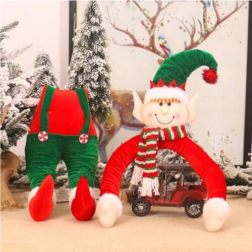 New Santa Claus Holding The Tree Christmas Tree Hanging Ornament Xmas Ornaments Festival Party Supplies Holiday Decorations elf