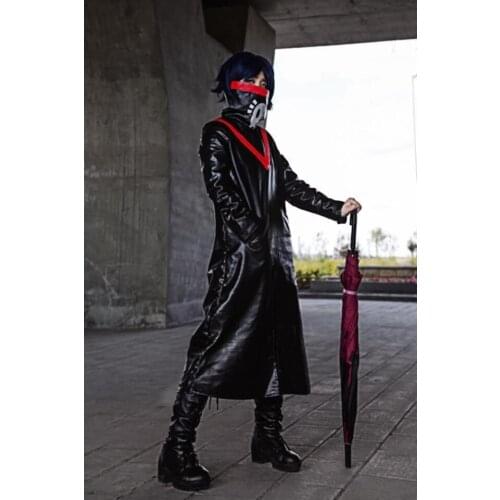 Hunter X Hunter Feitan PU Cosplay Costume black coat