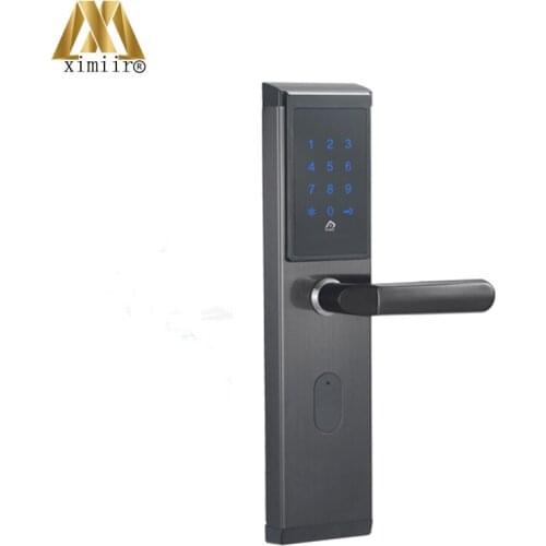 Touch Screen Smart Electronic Combination Password Door Lock Digital Keyless 13.56Mhz Key Card Door Lock XM-2017