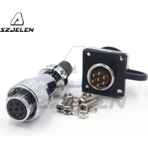 WS16 Series, 7-pin waterproof connector male female , Industrial Connectors plug socket,dustproof connector 7pin ,IP67