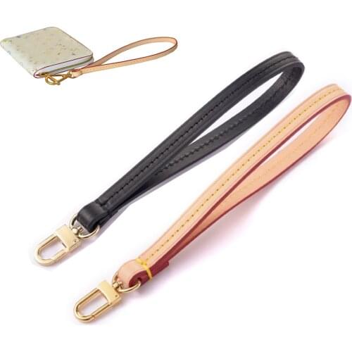 Vachetta Leather Wristlet Strap replacement for Pochette Wallet and clutch agenda key chain MM