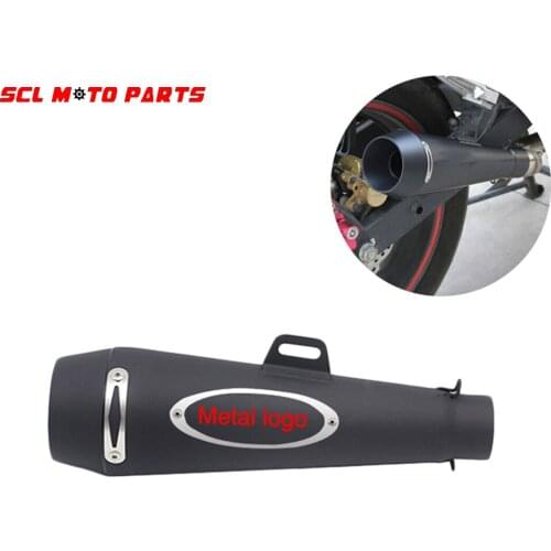 ALconstar-Racing Motorcycle 51MM M4 Exhaust Muffler Pipe Case For Honda Yamaha Kawasaki Moto Model ATV Slip On