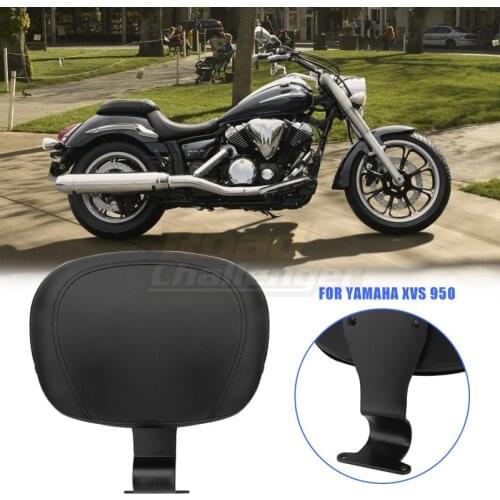 Motorcycle Driver Seat Rear Pillion Back Pad Backrest Pad Sissy Bar Cushion For Yamaha Bolt XV950 XVS950 2013-2019