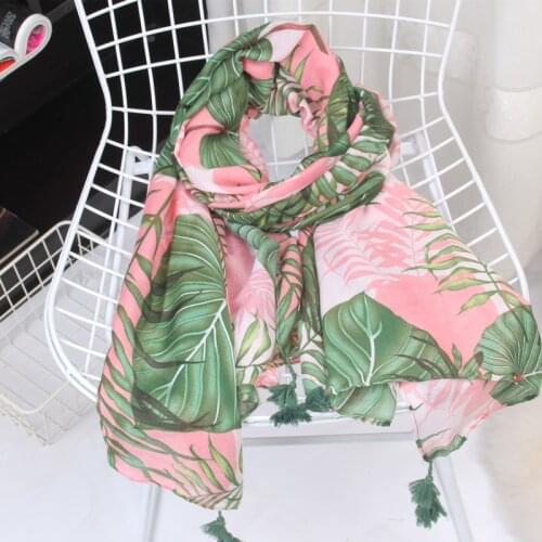 2020 Women Autumn Fashion Green Floral Viscose Shawl Scarf High Quality Print Wrap Pashmina Snood Bufandas Muslim Hijab 180*90cm