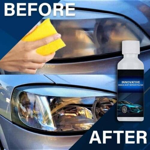 Car Headlight Repair Fluid Headlight Renewal Polish Headlight Repair Kit Refurbishment Liquid Car Headlight Restoration Kit 20ml