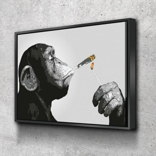Animal Monkey Graffiti Gorilla Canvas Paintings Posters Prints Wall Art Pictures Home Decor For Living Room Hall Office Unframed