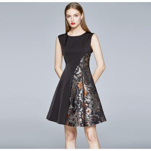 ZUOMAN Women Autumn Luxury Jacquard Dress Festa High Quality Elegant Office Party Robe Femme Vintage Designer A-line Vestidos