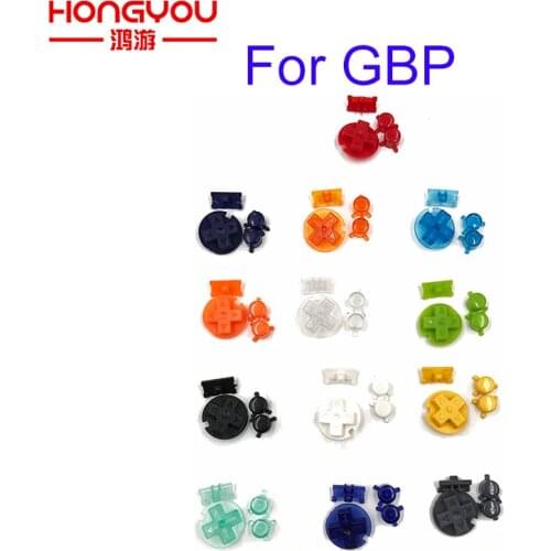 10Sets 4 In 1 A B Buttons Keypads For Nintendo GBP Buttons D Pads Power Buttons