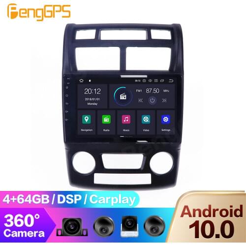 360 Camera for Kia Sportage 2 2007-2009 Android Radio Multimedia Headunit Car DVD Player Touchscreen GPS Navigation Mirror Link