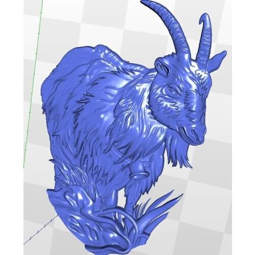 3d model relief for cncgoat_1 in STL file format