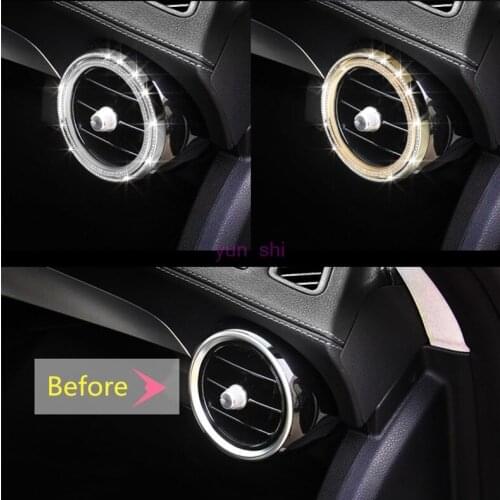 5 pcs 3 color Car Air Outlet Vent Frame Decoration Cover Car-styling For Mercedes Benz GLC C class W205 W253 C200L GLC260 etc