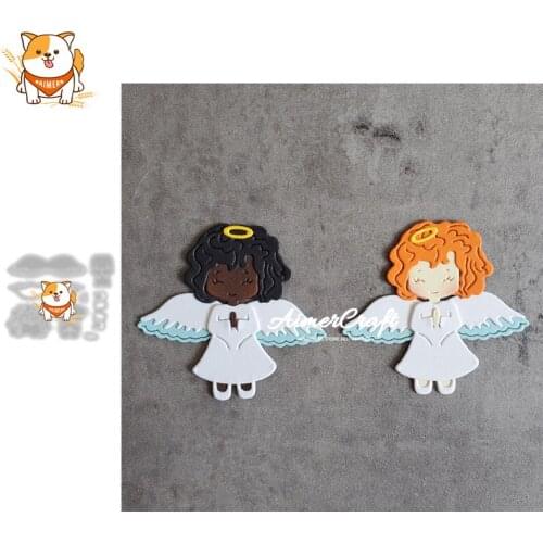 Angel Easter Metal Cutting Dies Mold Knife Scrapbooking Stencil DIY Embossing Craft Die Cuts Card Making New Dies For 2021