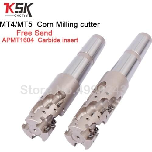 APMT1604 cabide insert roughing corn milling cutter for large machining MTA MTB MT4 MT5 morse taper holder MT bit face mill