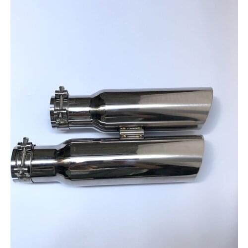 For 2009-2014 Ford Raptor F150 Exhaust Pipe Tail Throat Decorative Sleeve Stainless Steel Dual Outlet Exhaust Pipe Modification