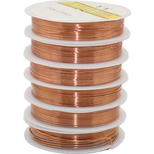 Fadeless copper wire 0.25/0.3/0.4/0.5/0.6/0.7/0.8/1mm diy handmade jewelry glod, copper jewelry shaping and weaving wire