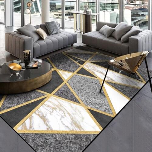 Fashion black gray Carpets For Living Room Sofa Coffee Table Rug Home Decor Bedroom Study Room Floor Mat Modern Simple Kids Rugs