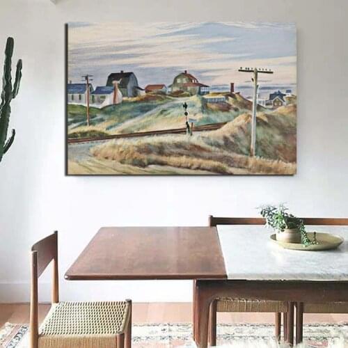Edward Hopper Cottages Wall Art Canvas Painting Posters Prints Modern Painting Wall Pictures For Living Room Home Decor Artwork