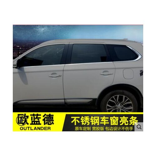 Car Window Pillar Trim Cover Stainless Steel Chrome Decoration for Mitsubishi Outlander 2014 2015 2016 2017 2019 Car Styling