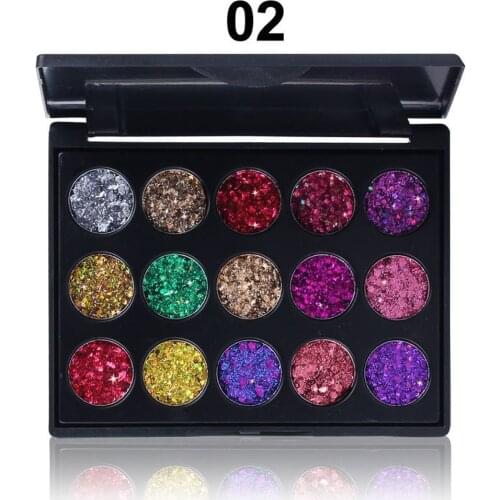 CmaaDu Eye Shadow Palettes Shimmer Glitter Eye Shadow Powder Palette Matte Eyeshadow Cosmetic Makeup 15 colors long-lasting Hot