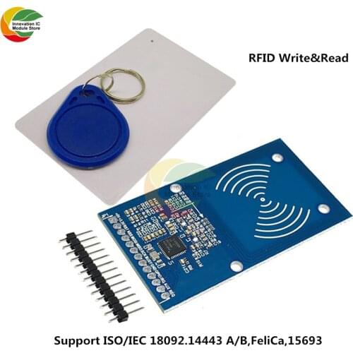 Ziqqucu PN5180 NFC RF Sensor Module ISO15693 RFID High Frequency IC Card ICODE2 Reader Writer Support ISO/IEC 18092.14443