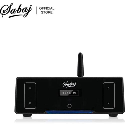 Sabaj D4 HIFI DSD512 PCM768 Protable DAC And Headphone Amplifier AK4452 BT4.2 Support Bluetooth Optical Coaxial USB Input