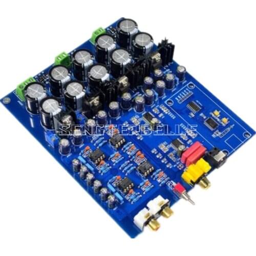 Assemled Dual chip AK4396VF+AK4113 decoder DAC board support fiber coaxial input