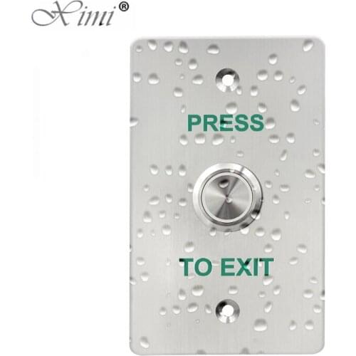 IP68 Waterproof Stainless Steel Touch Contact Door Release Exit Button Door Sensor Switch LED Indication