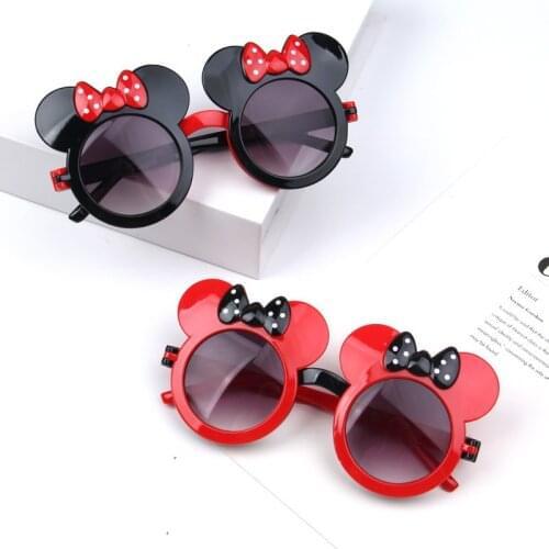 Disney Figure Sunglasses To Cute Cartoon Sunglasses for Baby Girl Party Decorations Cosplay Mickey Mouse Children Birthday Gift