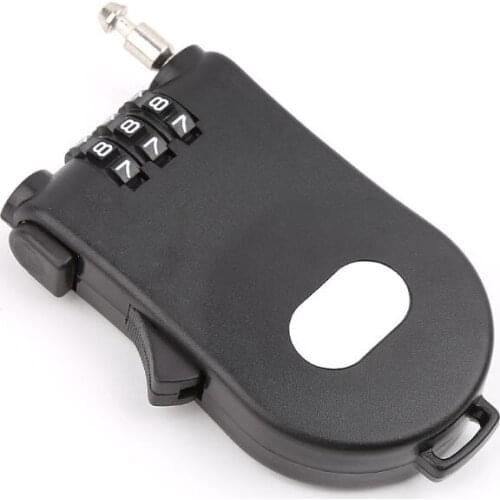 Retractable Wire Rope Password Lock Combination Coded Locker Outdoor Keyed Padlock