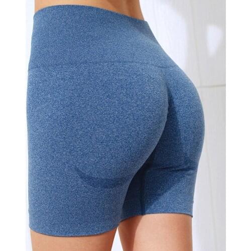 Women Sports Shorts Fitness Yoga Seamless Tight Workout Leggings Women Push Up Fitness Pants High Waist Running Yoga Shorts