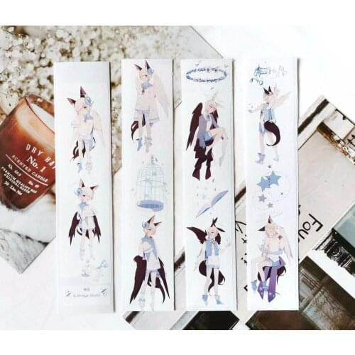 1 Loop Angel Ear Mirage Washi Tape Sample Decorative Sticker Label 80cm